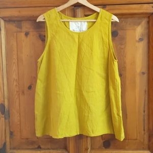 not PERFECTLINEN Prague tank, XL, greenish mustard